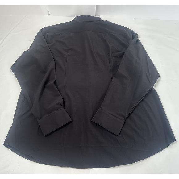 Mizzen + Main Leeward 2XL Standard Fit Solid Black Long Sleeve Button Down - Picture 7 of 8